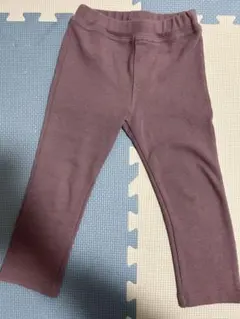 パープル スリムフィットパンツ 後ろポケット付き