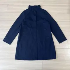 BLESSE BLIGEステンカラーコート ネイビー 40サイズ