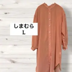 【しまむら】Helm バックリボン シアーシャツワンピース