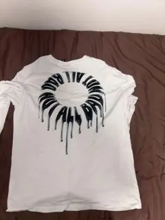 H&M ホワイト グラフィックTシャツ L