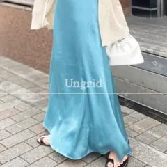 Ungrid｜サテンマーメイドスカート　WEB限定色
