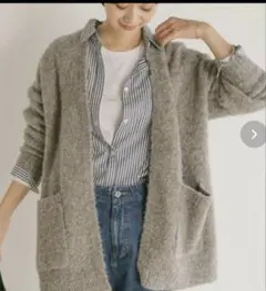 アーバンリサーチドアーズ ブークレニットカーディガン グレー