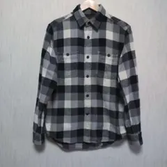 オールドUNIQLO フランネル チェック柄ピュアコットンシャツ　Ｓ