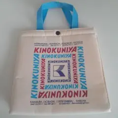 KINOKUNIYA トートバッグ ホワイト/ブルー