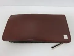 タケオキクチ TAKEO KIKUCHI 長財布 L字ファスナー レザー 濃茶