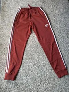 adidasトラックパンツ XS テラコッタオレンジ 美品 ジャージ