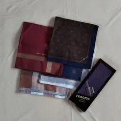 紳士ハンカチ 5点セット