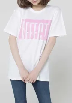 新品　ロゴ　Tシャツ　白　ピンクロゴ　半袖　メンズ　レディース　XL　⑮