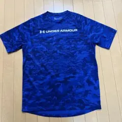 Under Armour 青 カモフラージュ Tシャツ LG