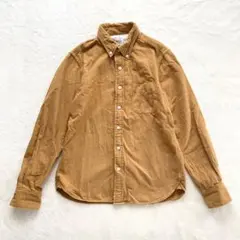 無印良品 ボタンダウンシャツ マスタード ブラウン