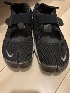 美品 NIKE ナイキ エアリフト ブリーズ 足袋シューズ　ブラック　25