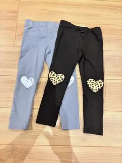 H&M キッズレギンス 104cm 2枚セット　裏起毛