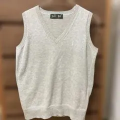 イーストボーイ ニットベスト スクールベスト　ライトグレー　9号