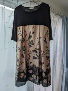 ミルクティー授乳ワンピース