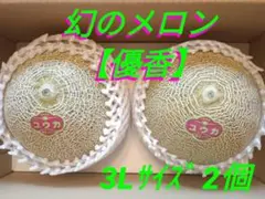 超希少・幻のメロン】茨城県産 優香（ゆうか） 特大3Lサイズ 2個 送料 