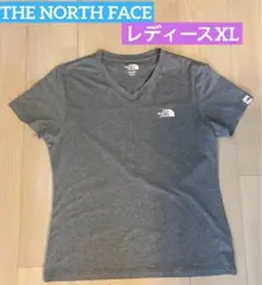 【美品】ノースフェイス海外限定Tシャツ レディースXL グレー 夏