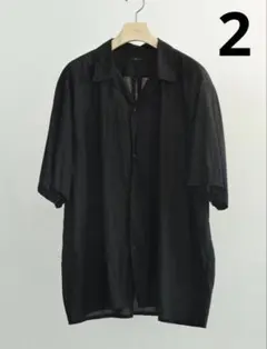26ss COMOLI コモリKHADI カディコットン半袖オープンカラーシャツ