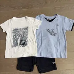 ARMANI JUNIOR Tシャツ ショートパンツ セット 106cmのサムネイル