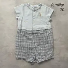 familiar ファミリア 半袖ロンパース70