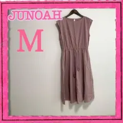 ジュノア　ロングワンピース　コットン　くすみカラー　ロング丈　膝下ワンピース