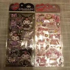 Kuromi 　MY MELODY マイコーディネートシール 2パックセット