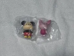 ディズニーキャラクター なかないモンそのに ミッキー ピグレット ガチャ