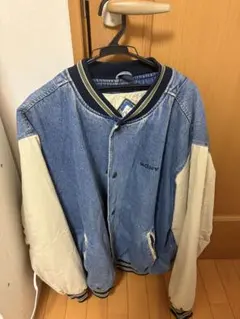 【極美品】DENHAM デンハム デニム スタジャン 刺繍 Lサイズ 完売品 極美品】DENHAM デンハム デニム スタジャン 刺繍 Lサイズ 完売品