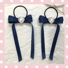 ♡ ヘアゴム　リボン　量産型　入園式　入学式　たらりんパールハートツイン　♡