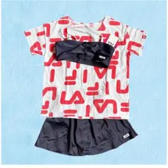 n35. 【3点セット】FILA ジュニア 水着 セパレート 女の子 120