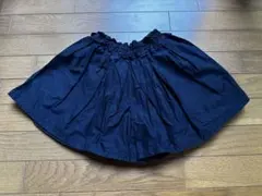 ネイビー フリル付きショートパンツ　130cm