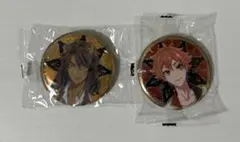 ツイステ　ガチャガチャ　缶バッジ　レオナ　エース