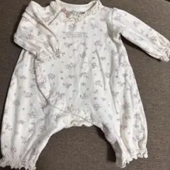 しまむら バースデイ 花柄ロンパース 60-70