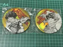 新品未開封　ヒロアカ　緑谷　原作　オールスター　缶バッジ　BIG! 2点セット