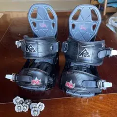K2 スノーボード ビンディング ブラック ミディアム