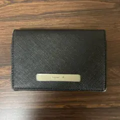 最終値下げ！ 【美品】 agnis b. ブラックレザー名刺入れ 楽天市場】アニエスベー（名刺入れ｜財布・ケース）：バッグ・小物