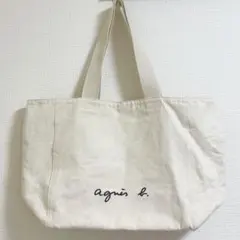 アニエスベー　ボヤージュ　トートバッグ　帆布　ロゴ　鞄　大きめ