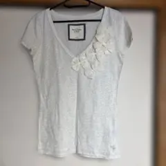 Abercrombie & Fitch リボン付き半袖シャツ　Mのサムネイル