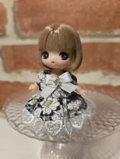 ぷちリカちゃんサイズ　ワンピース　リバティ生地使用