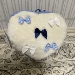 訳あり　アクシーズファム　リボン付きハートファーリュック