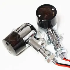 253】 新品 デカヨーロピアン ウインカー スモーク 4個 アルミ製 