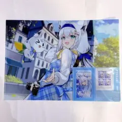 新品未使用 ホロライブ 白上フブキ クリアファイル クリアシート 2点 ローソン