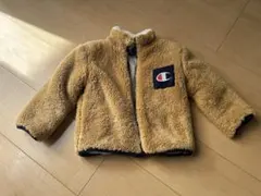 Champion 100cm 子供 フリースジャケット ベージュ