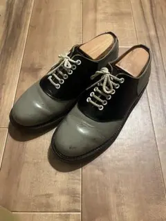 REGAL サドルシューズ 黒×灰 24.5cm