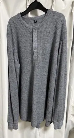 UNIQLO ワッフルヘンリーネック Tシャツ