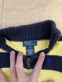 Polo by Ralph Lauren 12M セーター ネイビー/イエロー