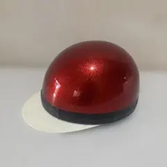 半帽 ヘルメット ワインレッド ホワイト - メルカリ