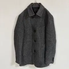【COMME CA MEN】(M)ヘリンボーンウール混シングルコート/上品素材のサムネイル