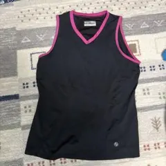 Lija ノースリーブ テニスウェア ブラック/ピンクのサムネイル