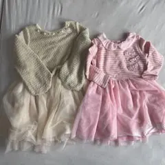 メゾピアノ　チュールワンピース２枚セット