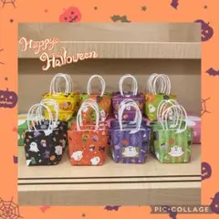ミニ紙袋　ハンドメイド　ハロウィン　デザインペーパー